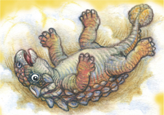 きょうりゅう ひっくりかえる