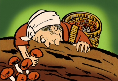 よくばりばんばのきのことり