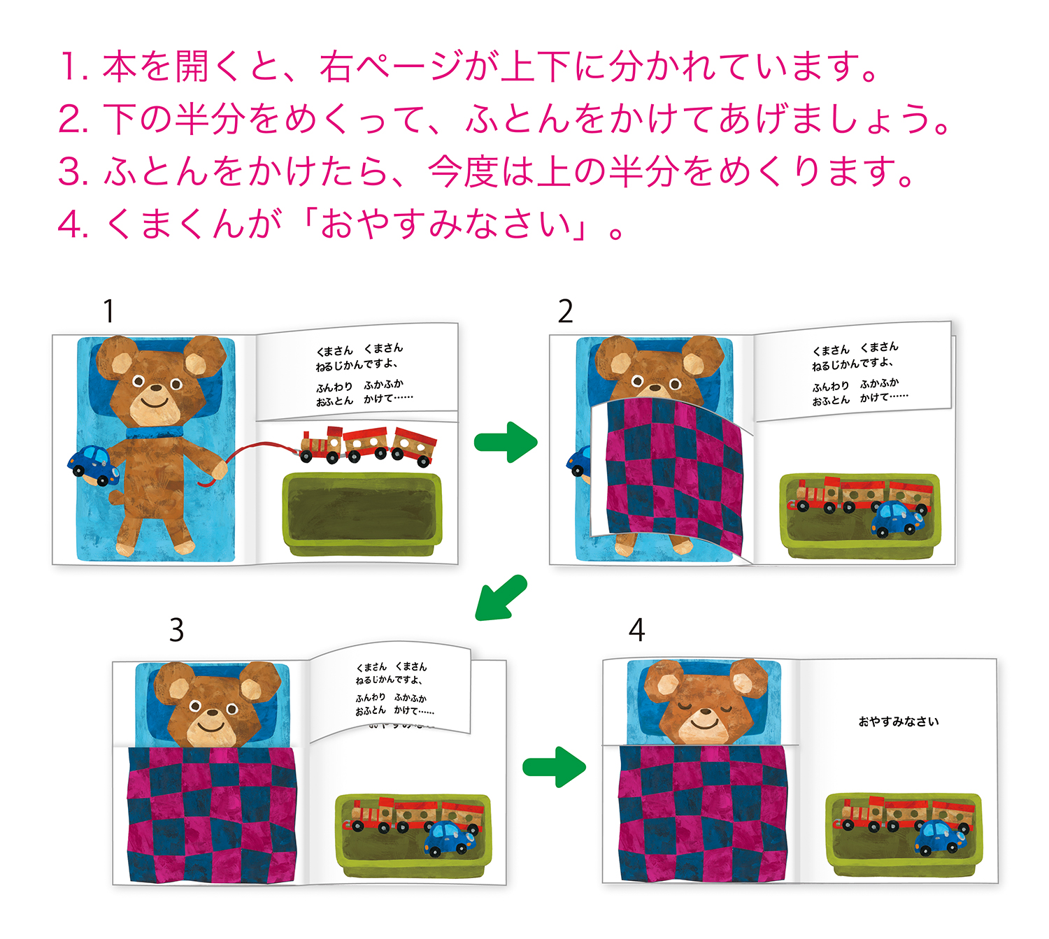 おやすみなさい あいさつしかけえほん 新井 洋行 童心社